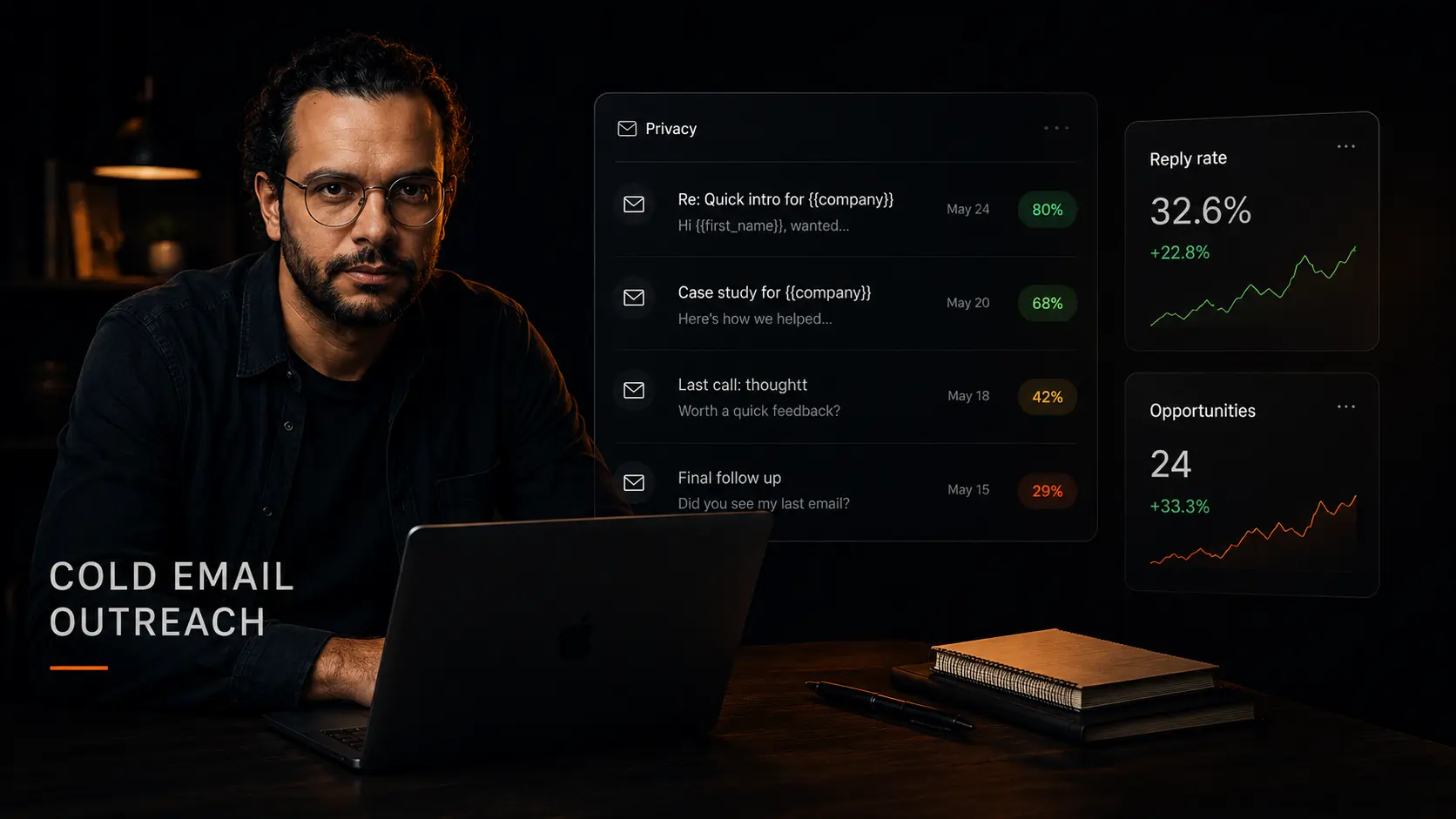 Cold email for SaaS outreach strategy built by Wael Aouididi for B2B founders