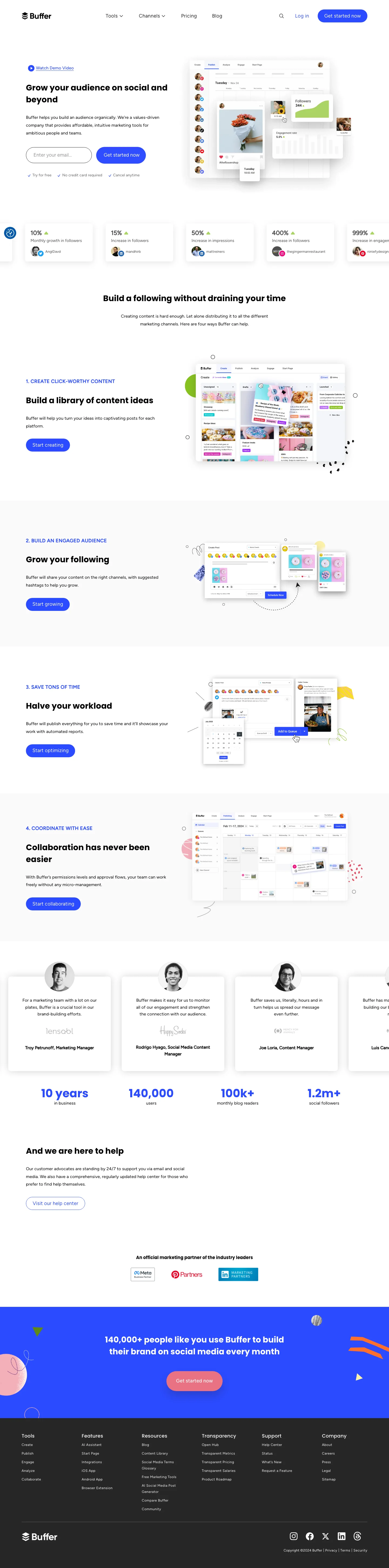 Homepage screenshot — Jul 2024 — mid-transition