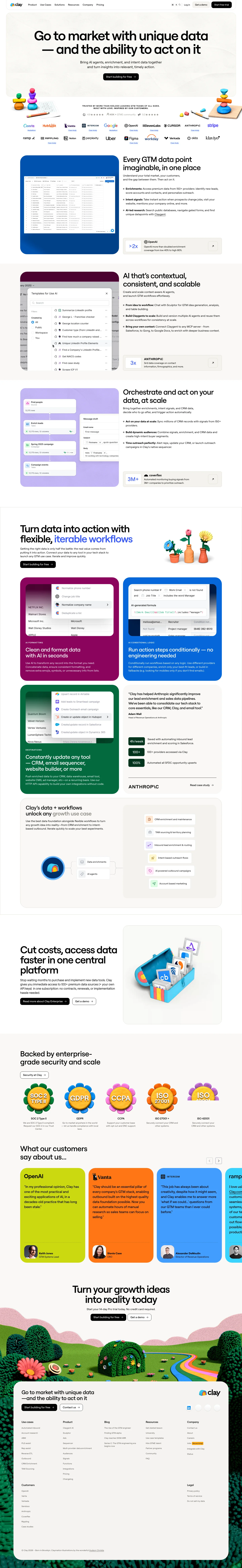 Clay homepage — Jun 2026