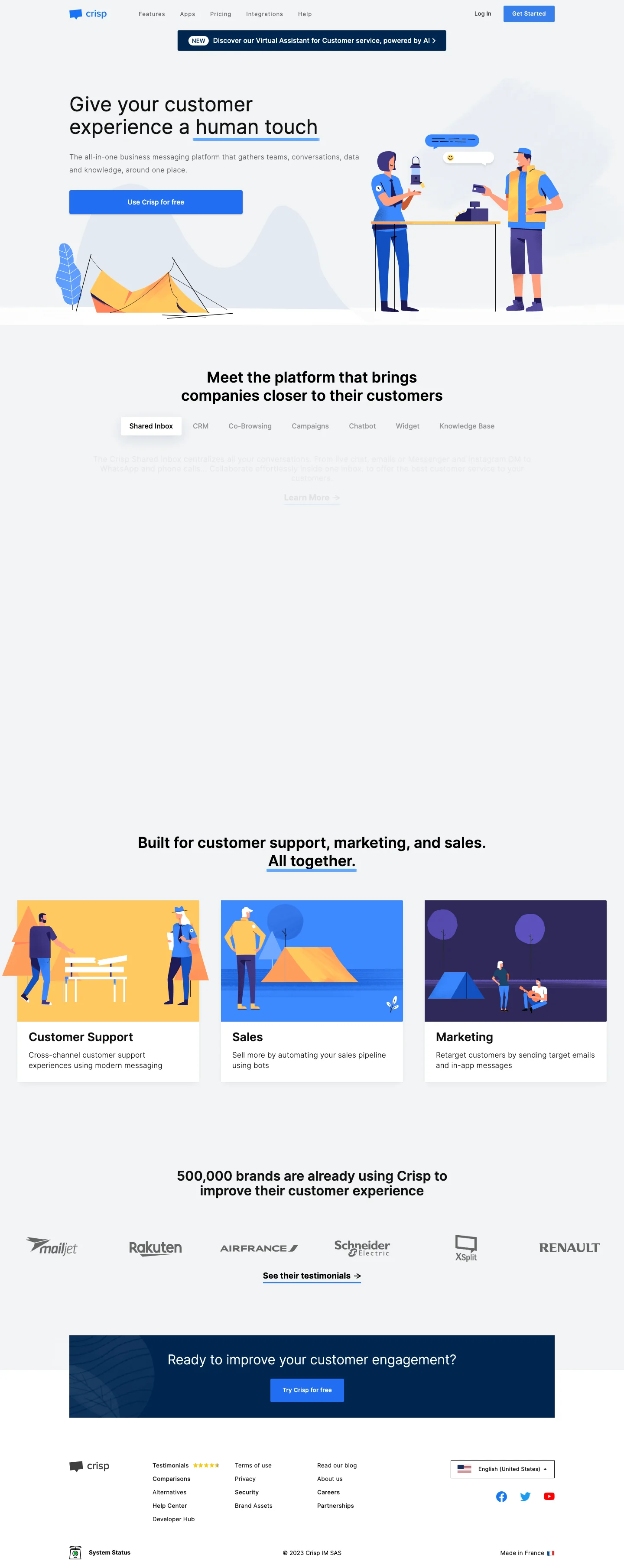 Hootsuite homepage — Jul 2023