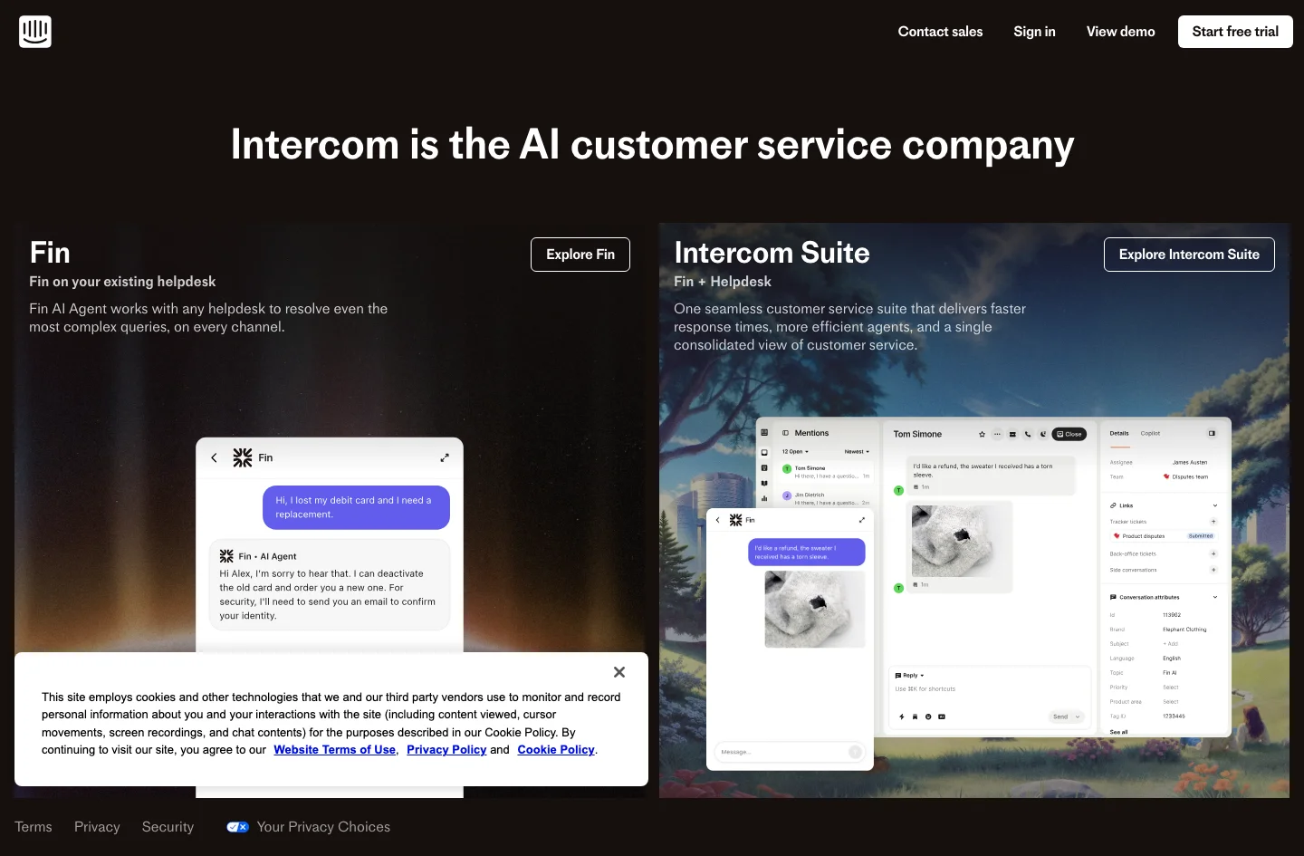 Homepage screenshot — Oct 2025 — mid-transition