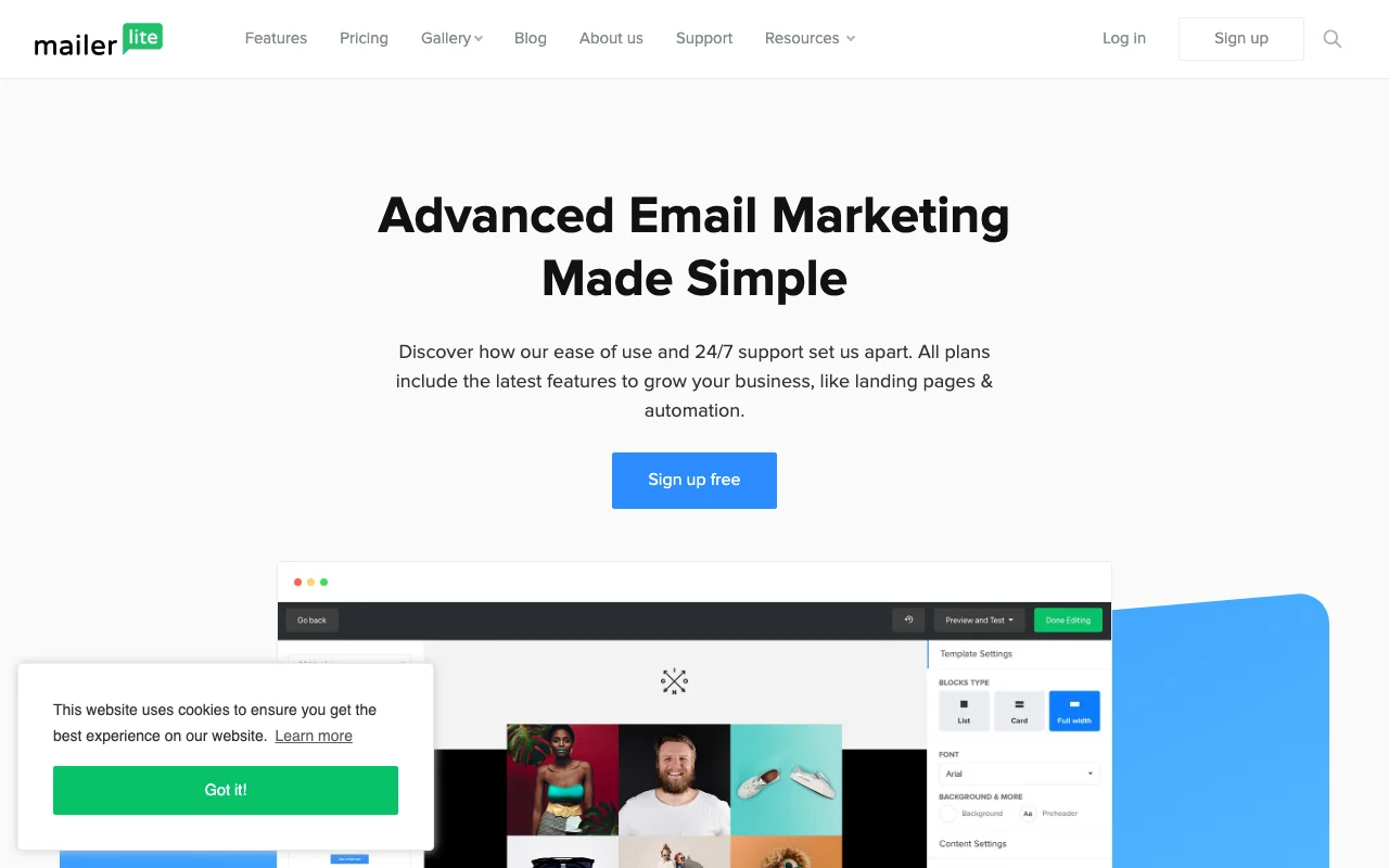 Homepage screenshot — Jan 2019 — mid-transition