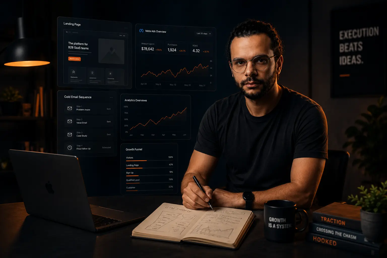 SaaS conversion rate optimisation specialist Wael Aouididi auditing a SaaS funnel