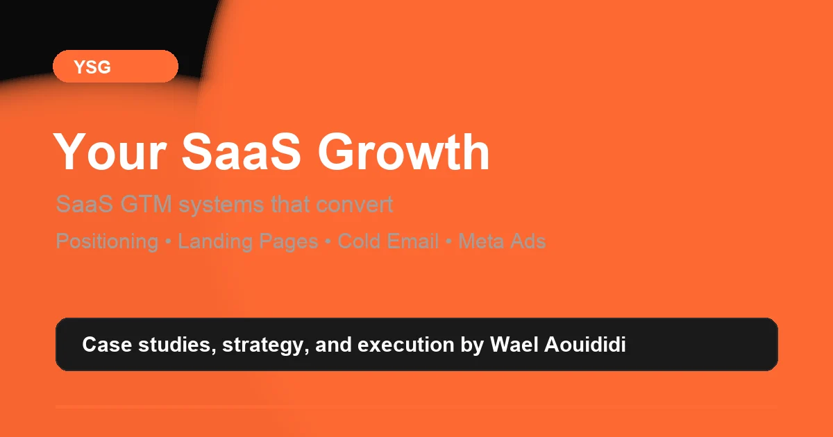Wael Aouididi SaaS marketing agency alternative for B2B founders